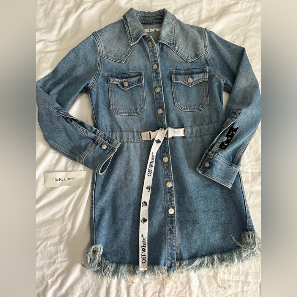 Authentic off white Jean dress